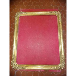 19th Century Gilded Wood Frame.