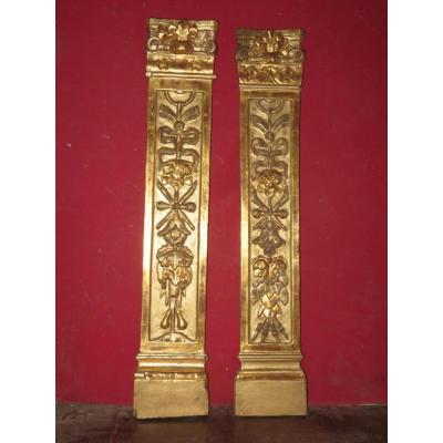 Pair Of Golden Wood, 18th Century.