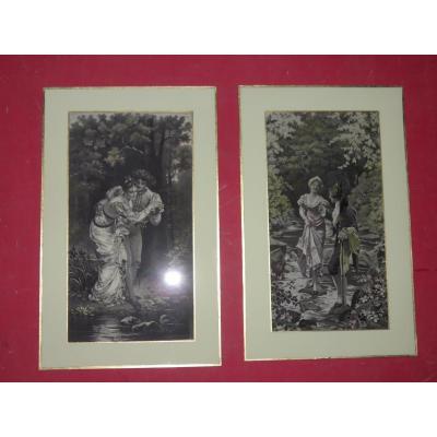 Silks Of Saint Etienne Time Early 20th.