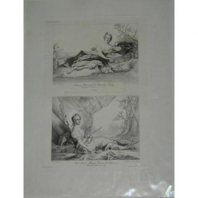 Engraving, Girls, 19th.