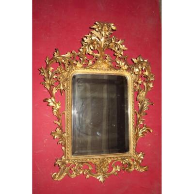 Mirror Early Nineteenth Time, Golden Wood.