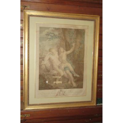 "angelique And Medor", Etching 18th Time.