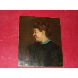 Painting, Portrait Of Woman, 19th Time.