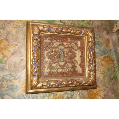 A Reliquary Frame 18th Time, In Golden Wood.