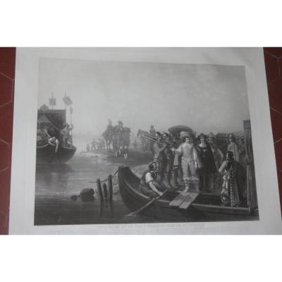 Cinq Mars, Favorite Of King Louis XIII; With Thou, Prisonniers De Richelieu, 19th Century Etching.
