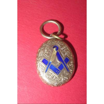 Masonic Medallion In Gold, 19th Time.