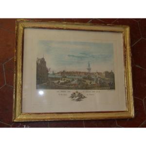 Port Of Saint Jean De Luz, 20th Century Engraving.