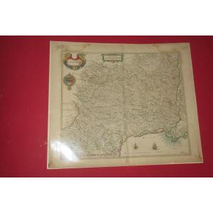 Map Of Languedoc, 17th Time.