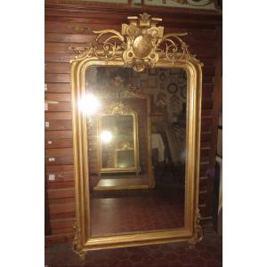 19th Century Mirror, In Golden Wood.