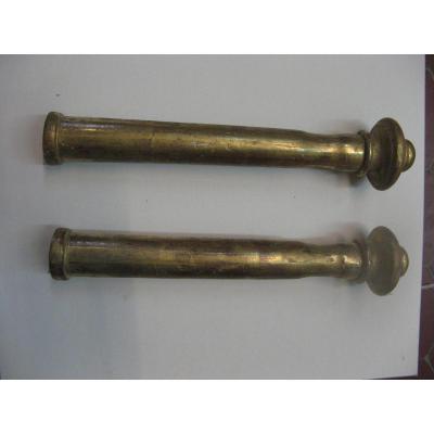 Decorative Pair Of Gilded Wood, 19th.