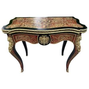 Game Console Table Boulle