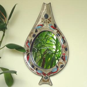 Ceramic Mirror By Jean De Lespinasse