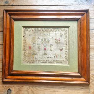 Abecedaire Embroidery Framed And Dated 1833