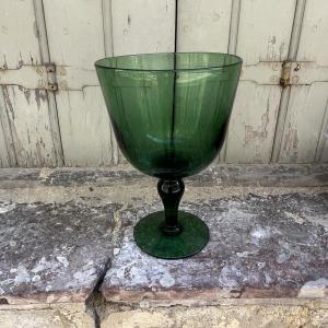 Empoli Stemmed Glass, Circa 1950