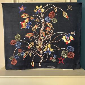 Screen-printed Tapestry "bosquet" By Jean Lurçat, Circa 1950