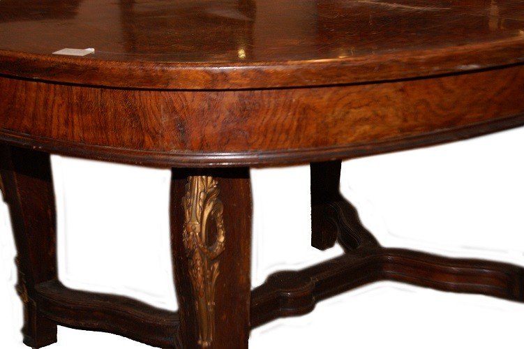Bellissimo tavolo francese stile Reggenza allungabile della prima metà del 1800-photo-4