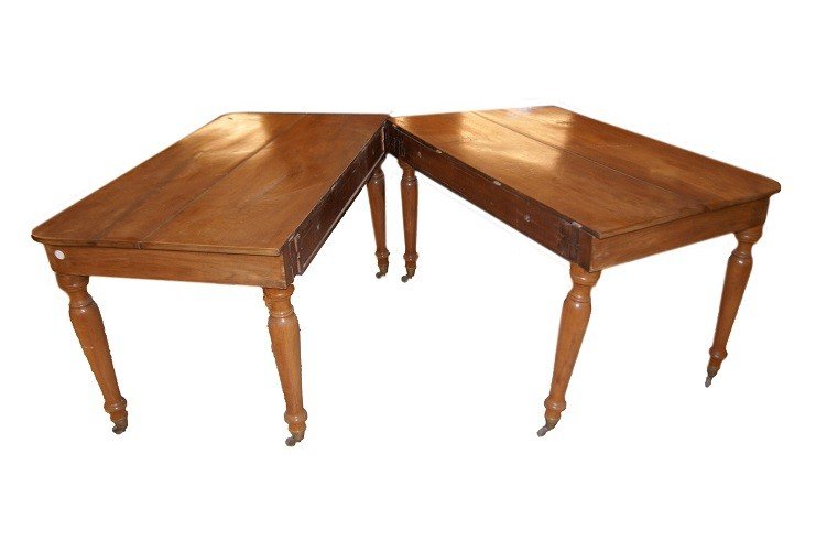 Grande tavolo consolle allungabile italiano del 1800-photo-3