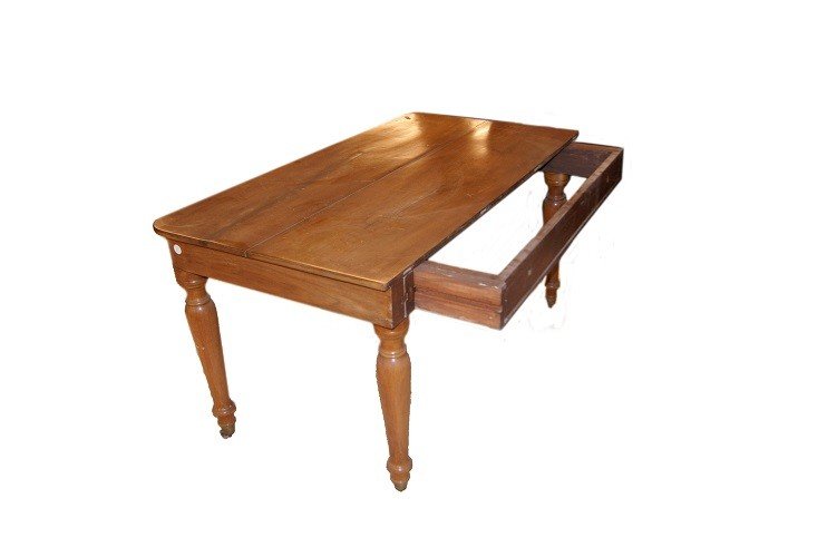 Grande tavolo consolle allungabile italiano del 1800-photo-4