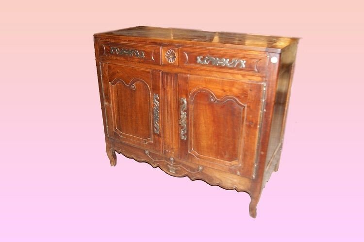 Credenza provenzale in ciliegio con intagli-photo-2