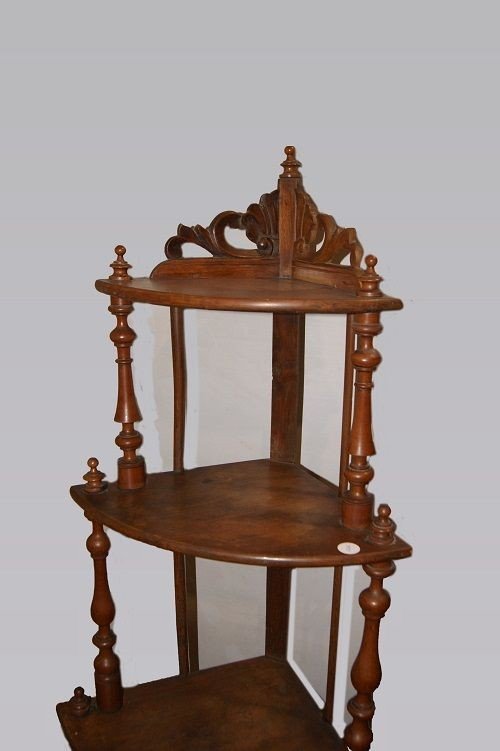 Etagere angoliera italiana in noce 2pz-photo-3