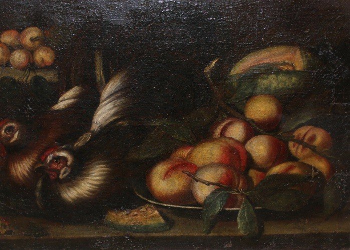 Olio su tela Italiano di fine 1600 inizio 1700 Scuola Giovanni Crivelli (Il Crivellino)-photo-2