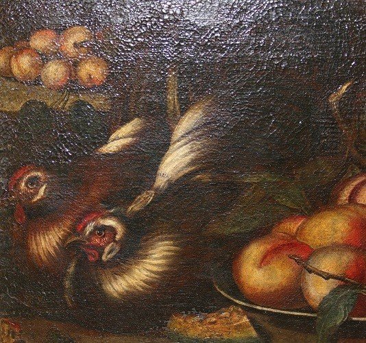Olio su tela Italiano di fine 1600 inizio 1700 Scuola Giovanni Crivelli (Il Crivellino)-photo-3