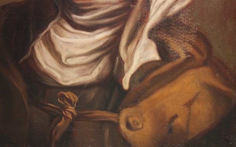 Olio su tela italiano di 1800 ispirato a Federico Barocci (1535 - 1612)-photo-4