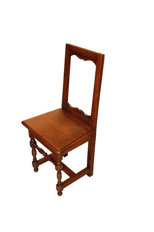 Gruppo di 4 sedie rustiche francesi di fine 1800-photo-2