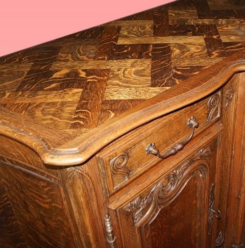 Credenza provenzale del 1800 con intagli-photo-4