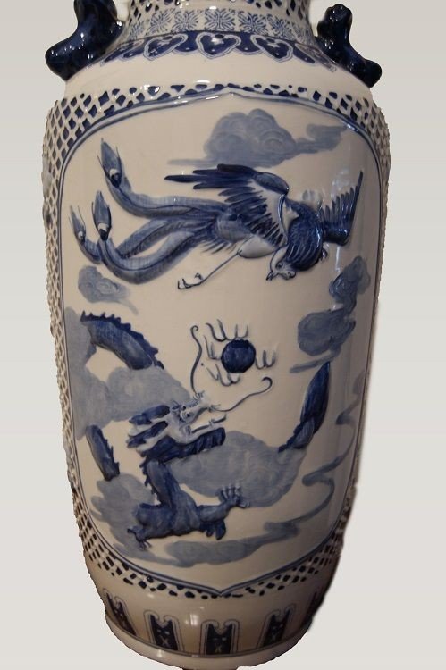 Vaso cinese in porcellana decorata-photo-3