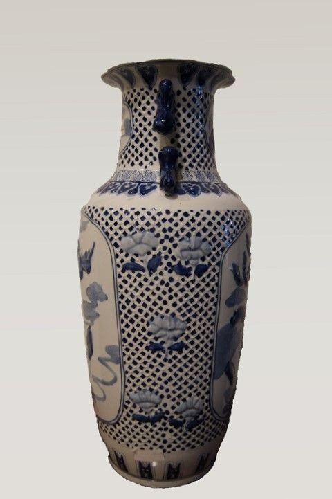 Vaso cinese in porcellana decorata-photo-4