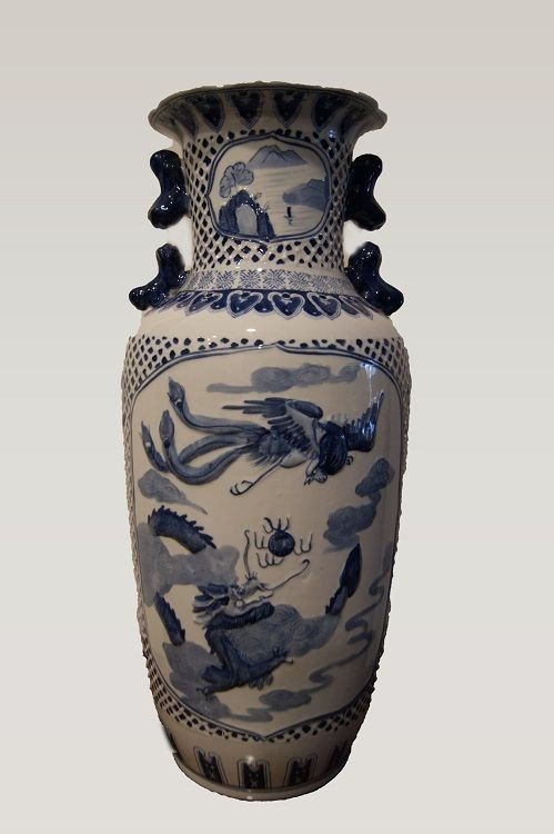 Vaso cinese in porcellana decorata-photo-1