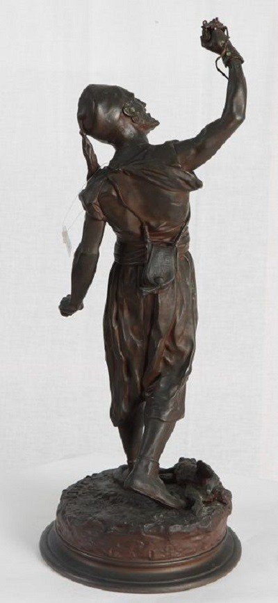 French sculpture from the second half of the 1800s, in bronze signed Pierre-Jules Mêne -photo-3