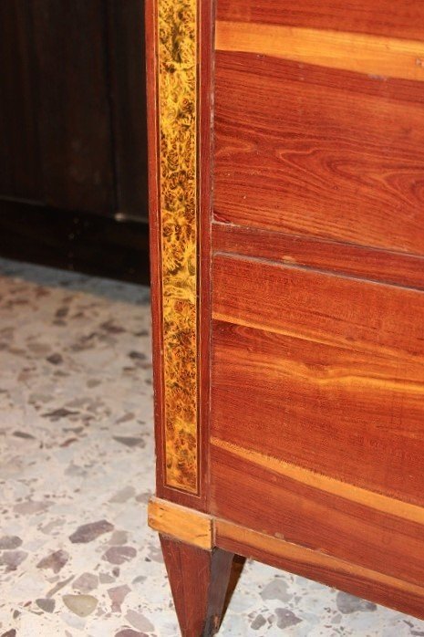 Comoncino austriaco di fine 1700 inizio 1800, stile Luigi XVI, in legno di palissandro-photo-5