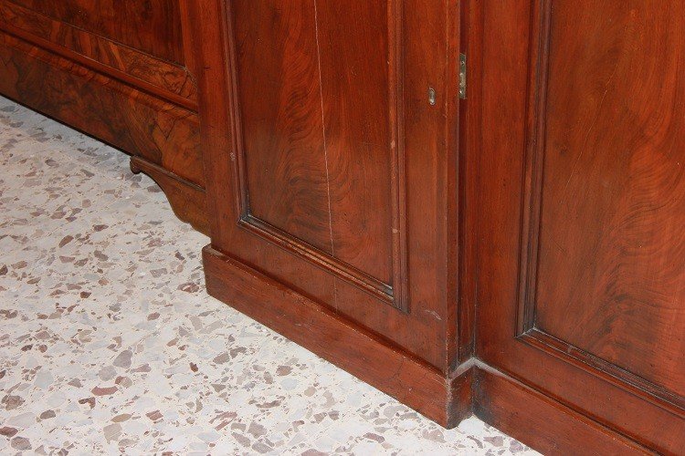 Credenza inglese della seconda metà del 1800, stile Vittoriano, in legno di mogano-photo-4