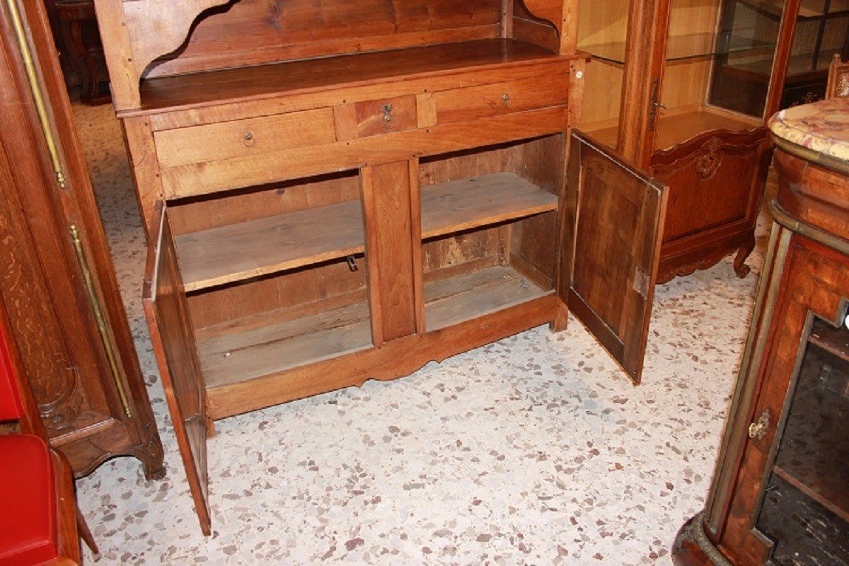 Grande credenza doppio corpo italiana Piemontese della prima metà del 1800, stile Direttorio-photo-2