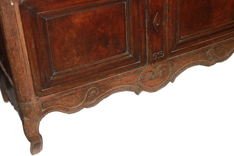 Grande credenza francese di inizio 1800, stile Provenzale, in legno di noce-photo-2