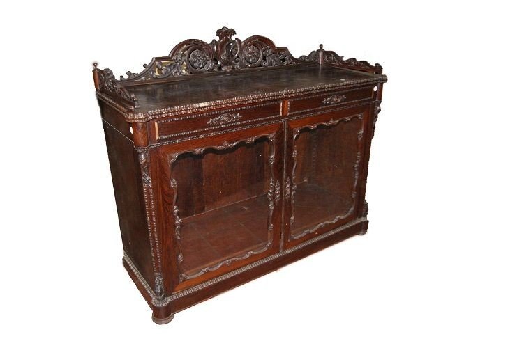 Bellissima credenza francese della prima metà del 1800, stile Luigi Filippo