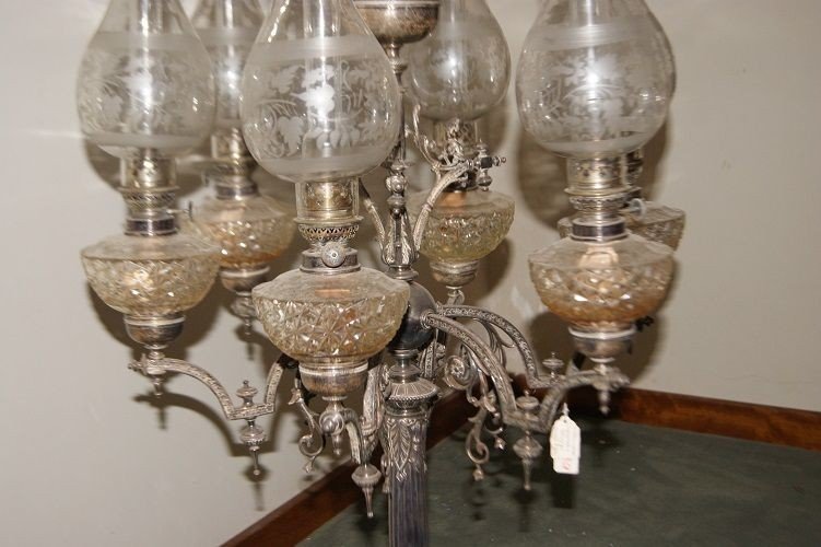 Grande lampada inglese in sheffield di metà 1800-photo-2