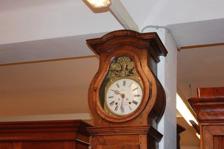 Horloge colonne française de style provençal du XVIIIe siècle-photo-2