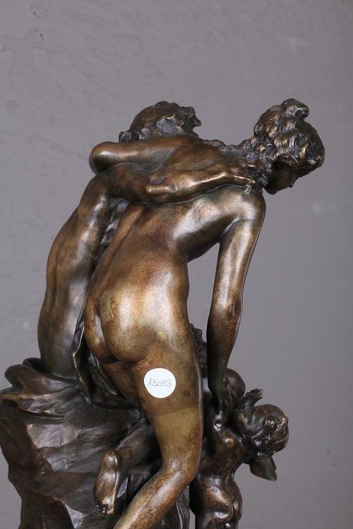 Scultura in bronzo firmata Claude Michel Clodion (1738-1814)-photo-3
