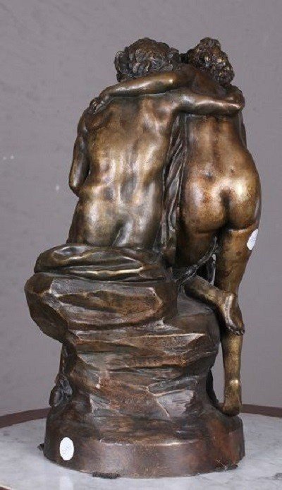 Scultura in bronzo firmata Claude Michel Clodion (1738-1814)-photo-4