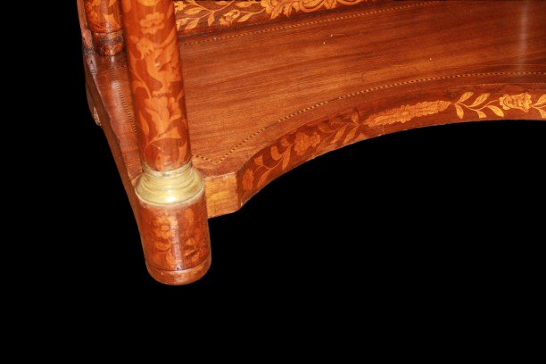 Bellissima consolle olandese di fine 1700 inizio 1800, stile Impero, in legno di mogano-photo-3