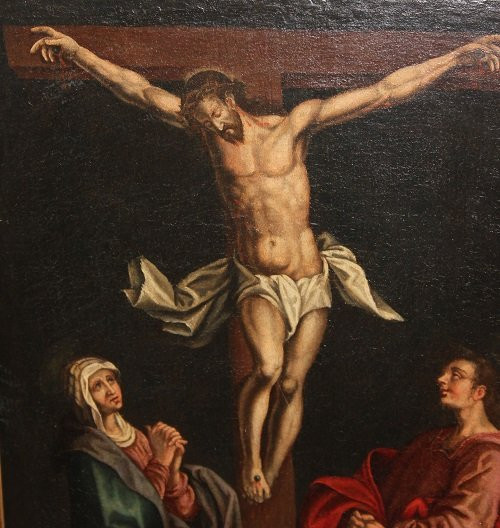 Olio su tela olandese di fine 1600 inizio 1700 Scuola Robert van Audenaerde (1663 - 1743)-photo-3