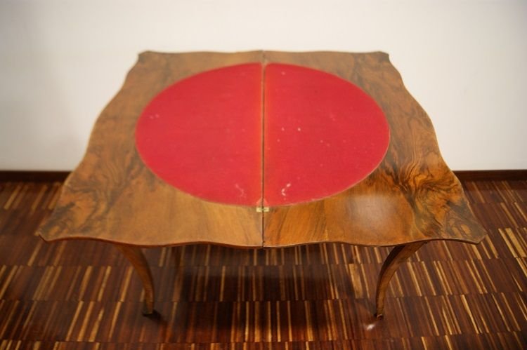 Splendido tavolino da gioco di gusto francese ma di manifattura inglese-photo-2