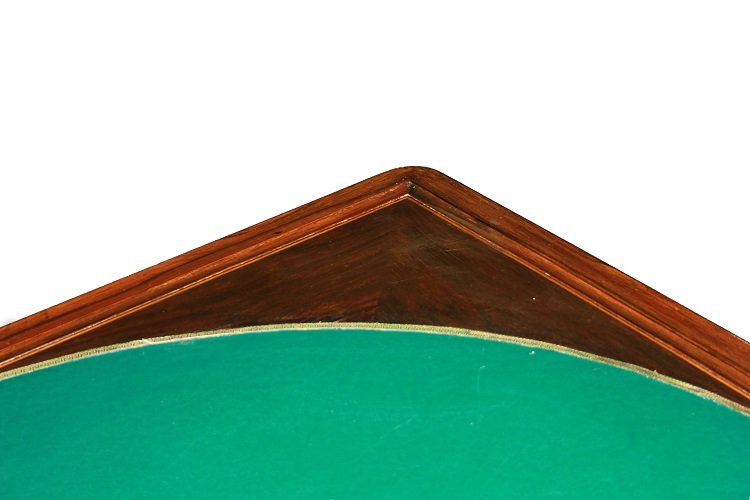 Tavolino da gioco francese della prima metà del 1800, stile Carlo X, in legno di palissandro-photo-5