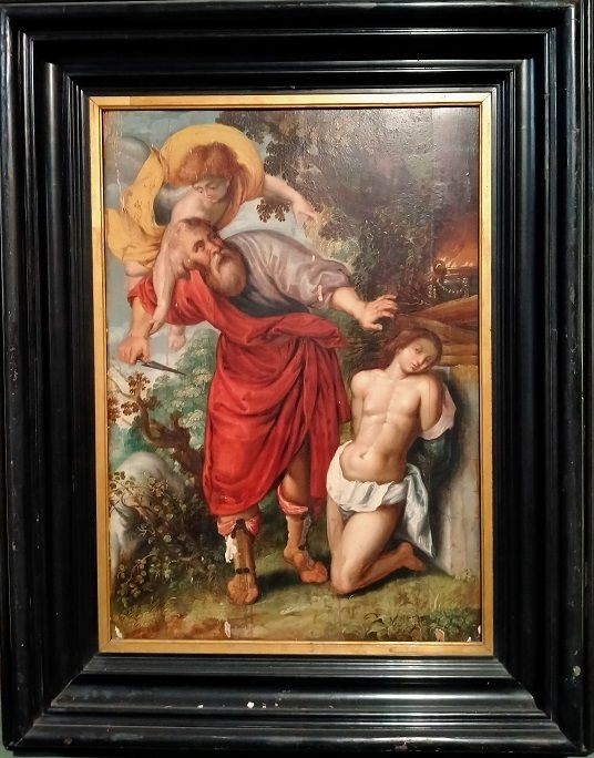 Maestoso olio su tavola italiano, opera unica e originale, risalente alla fine del 1500