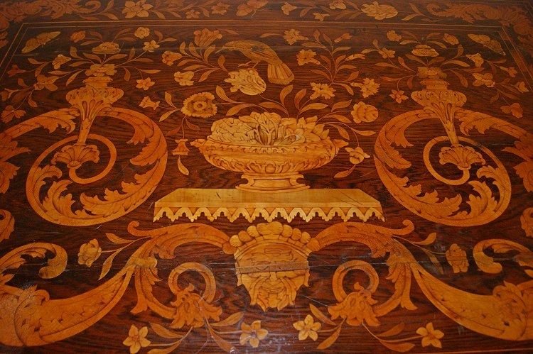 Fantastico tavolo da centro rettangolare in palissandro, olandese, della seconda metà del 1700 -photo-2