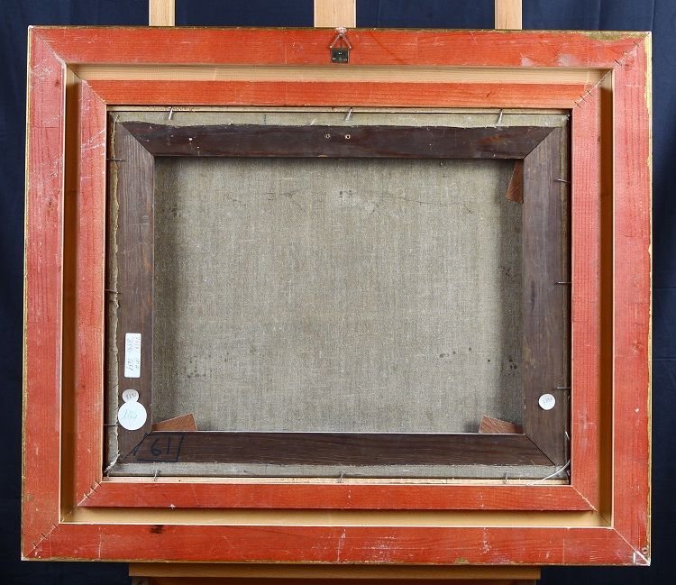 Olio su tela inglese dalla pregiata fattura, di fine 1700, figlio della scuola pittorica del pi-photo-1