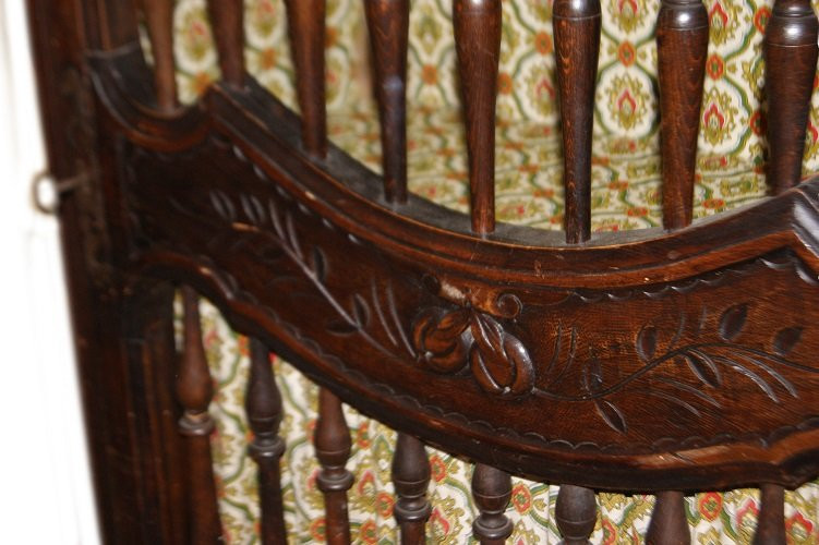 Mobiletto vetrina portapane francese di inizio 1800 stile Provenzale in legno di castagno. Pres-photo-3